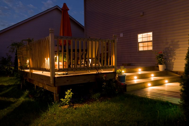 Outdoor Deck with Lighting