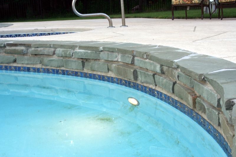 Elegant Stone Pool Deck